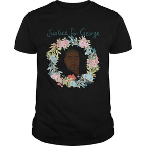 George Floyd Floral Wreaths Justice For George Shirt